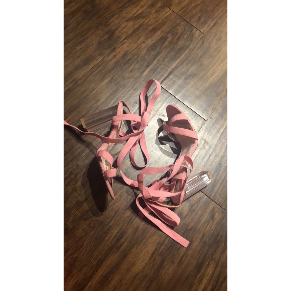 Pink shoes